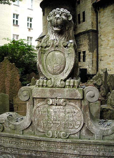 Prága, Régi zsidó temető, Handel Bassevi sírja