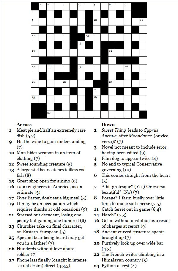 printable-cryptic-crosswords