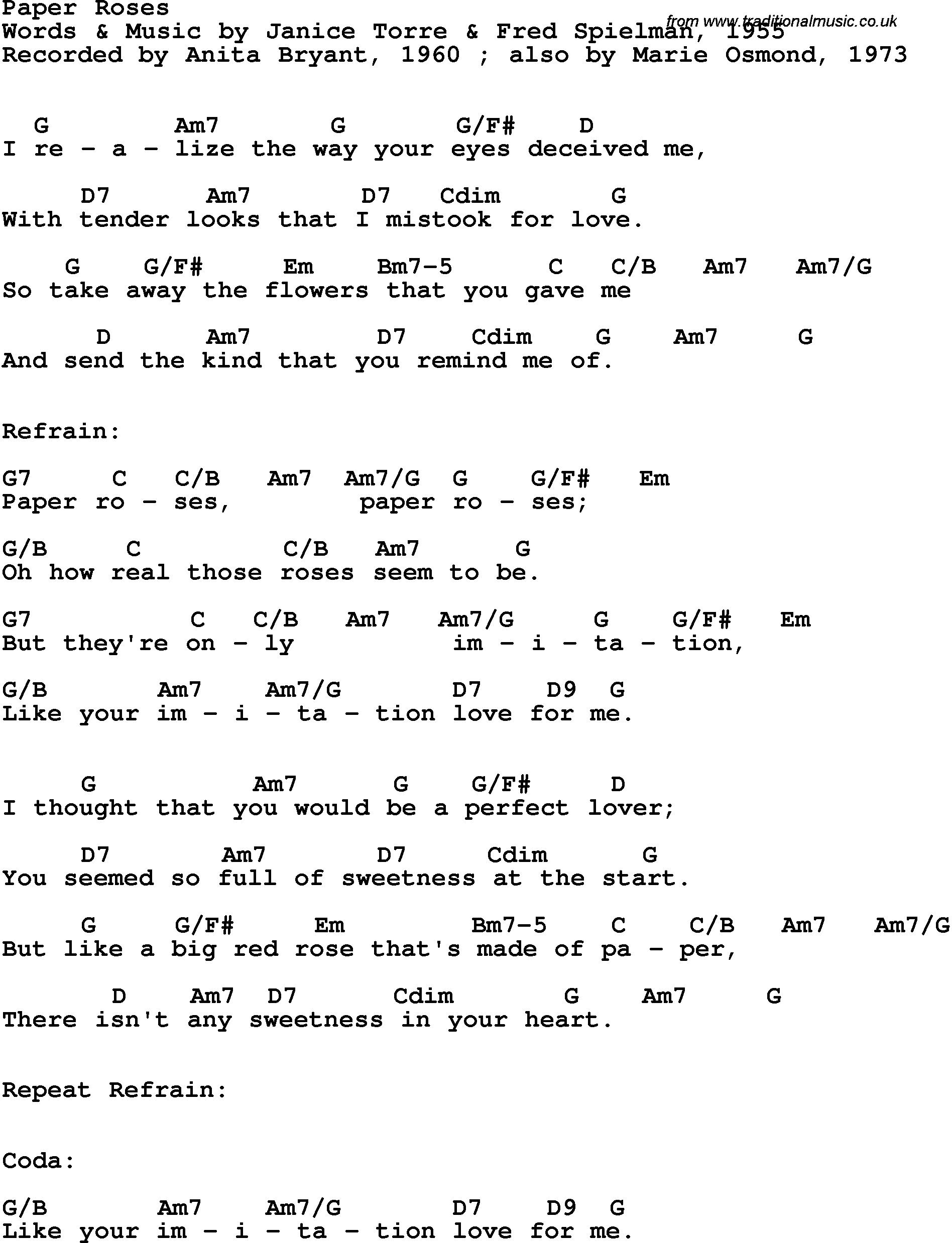 Evanescence Paper Flowers Chords | Best Flower Site