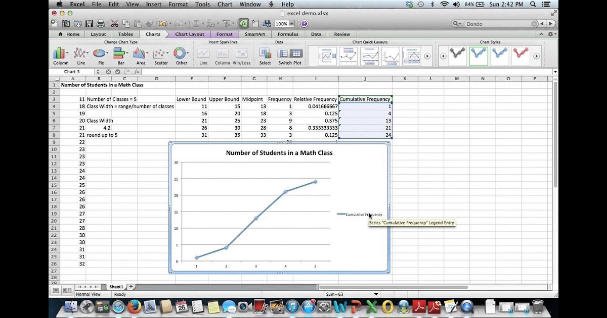 Frequency Curve In Excel