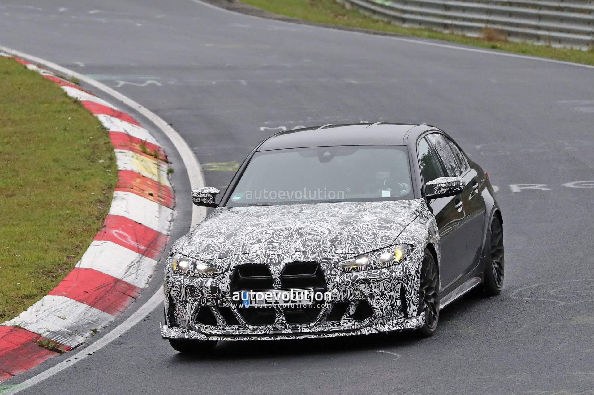 2024 BMW M3 CS Hits the Nurburgring With Less Weight, Bigger Grille