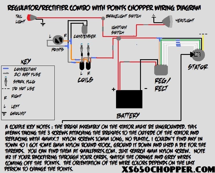 Yamaha 650 Wiring Diagram / yamaha xs650 wiring schematic | XS650