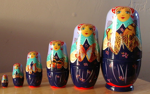 a duplicate set made of porcelain