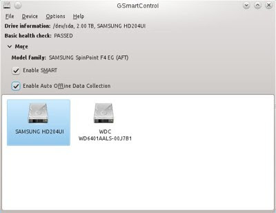 GSmartControl provides an excellent graphical interface to smartmontools. gsmartcontrol