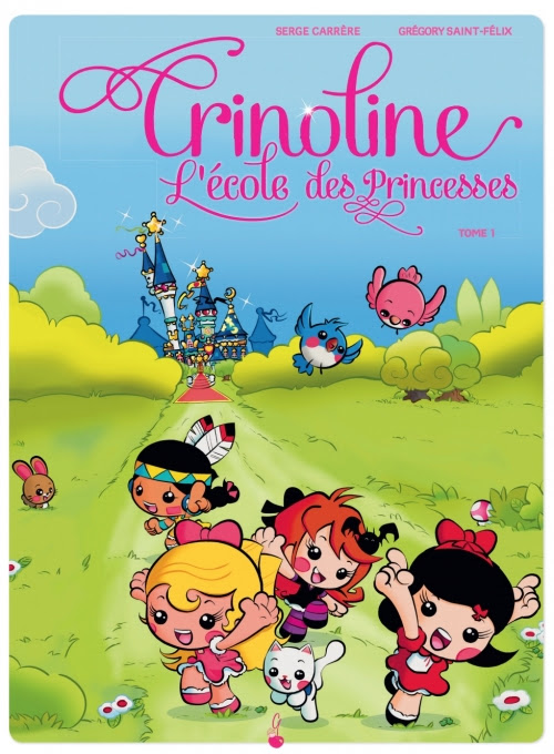 Couverture Crinoline : L'école des princesses, tome 1 : Oh, les amoureux !