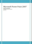 Ms Power Point 2007