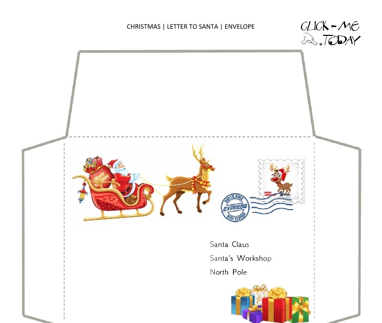 Printable Santa Envelopes North Pole Free North Pole Envelope