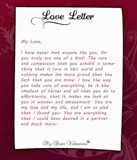 Sample Love Letters For Him In Jail