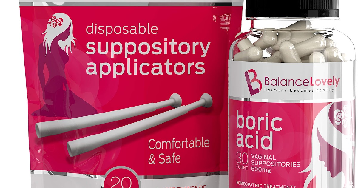 how long for boric acid suppositories to work