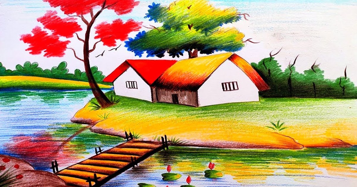 Beautiful Scenery Drawing Images / Pictures of beautiful places all