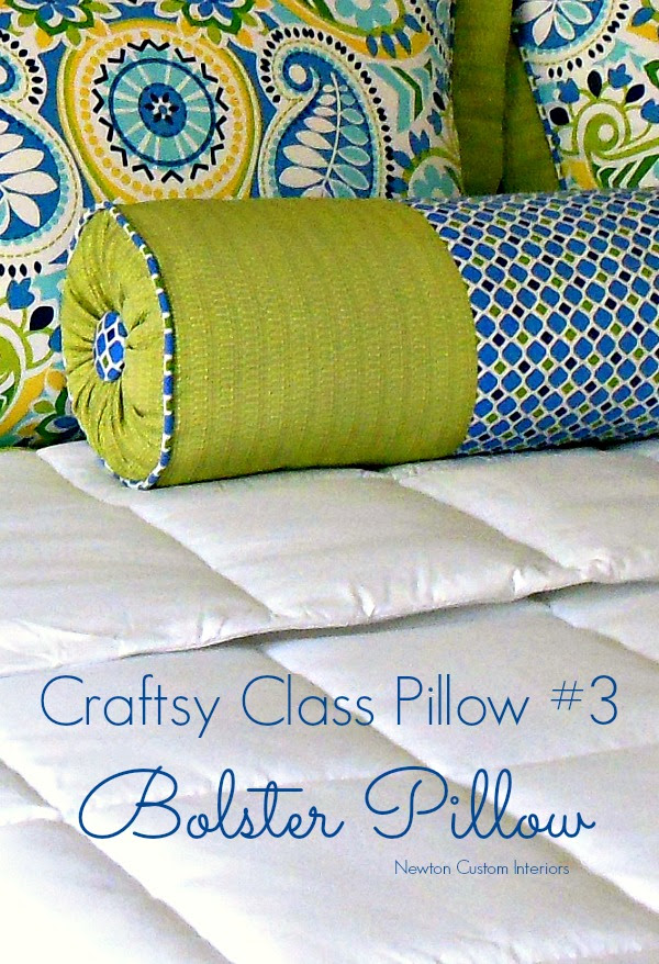 Craftsy Class Bolster Pillow