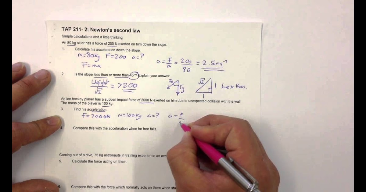 35 Newton's Second Law Of Motion Worksheet Answers - support worksheet