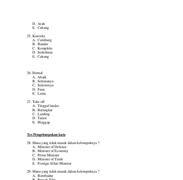 Soal Tes Potensi Akademik PDF: Akademik Potensi Tes Gratis