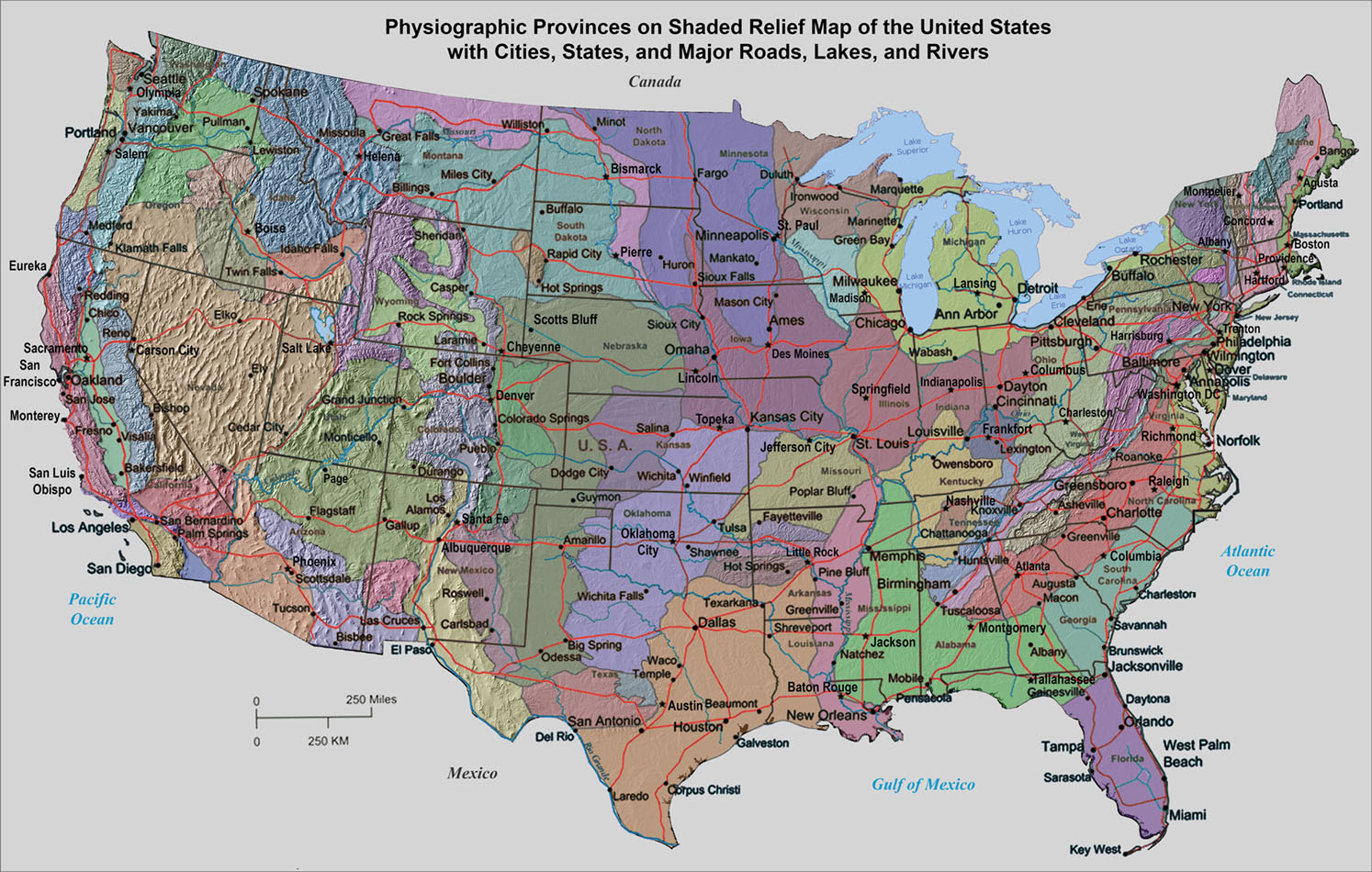USA States Map