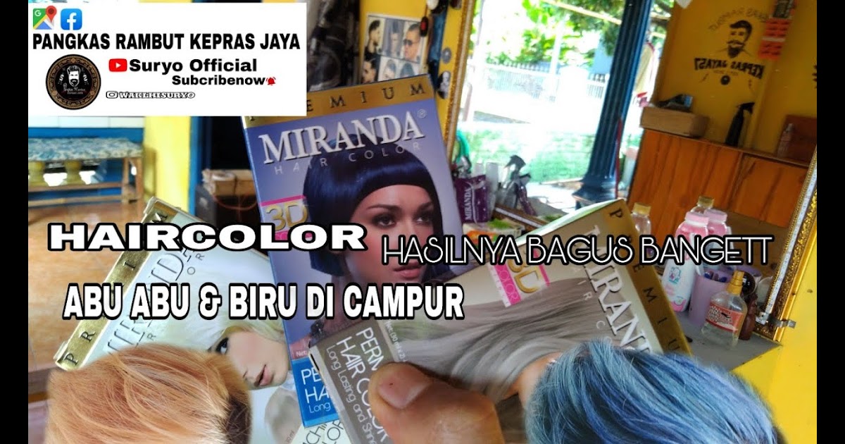 Info Terkini 30+ Cat Rambut Abu Abu Campur Biru