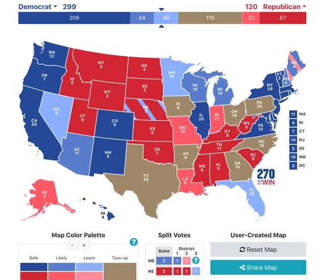 The Bonddad Blog: The 2020 Presidential election as forecast by State ...