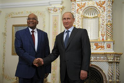 With President of the South African Republic Jacob Zuma.