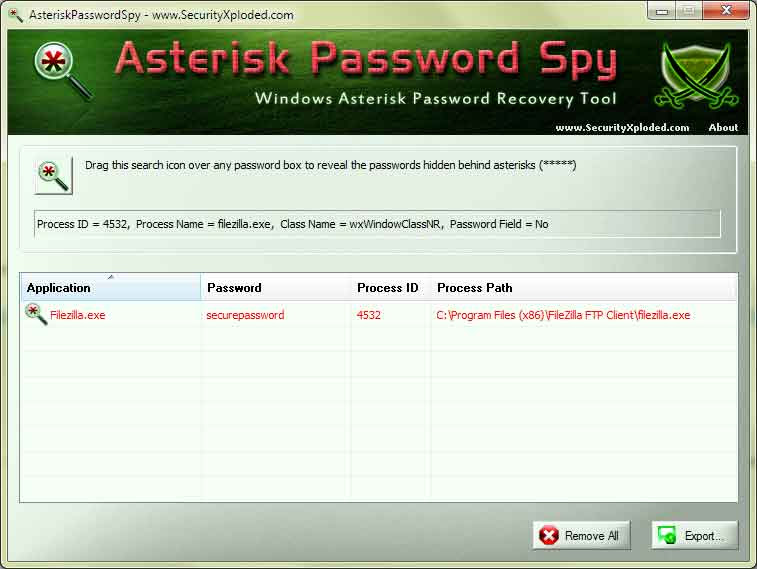 Hai dimenticato la password... C'è AsteriskPasswordSpy!