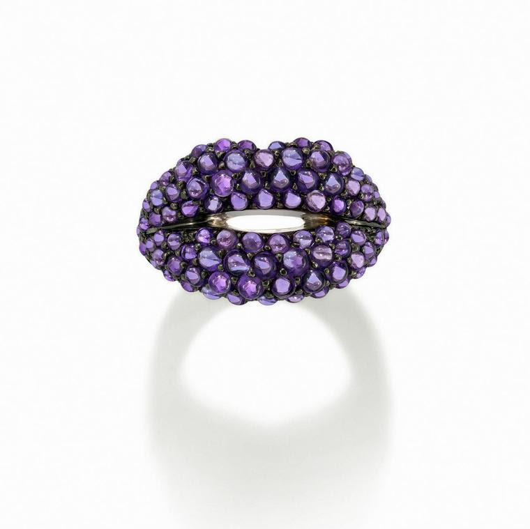 anillo de labios Solange Azagury-perdiz caliente