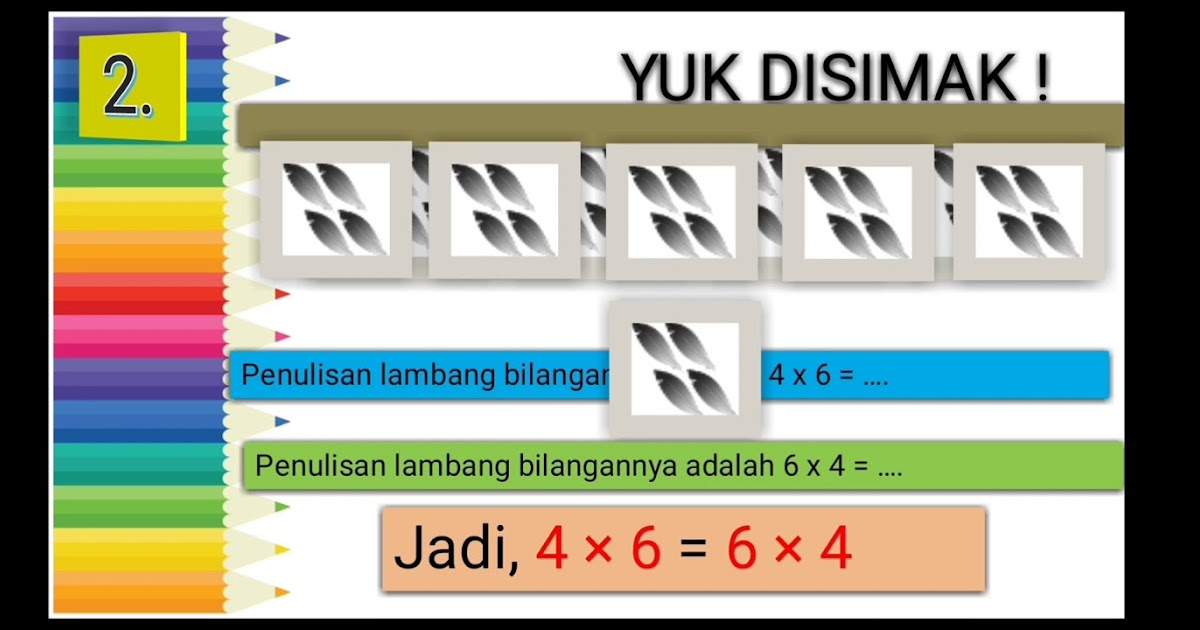 Contoh Sifat Pertukaran Pada Perkalian Kelas 3 Sd - Siswa Rajin