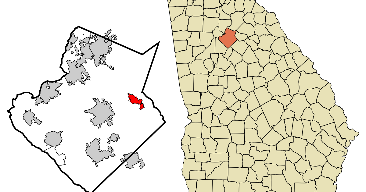 Gwinnett County Map With Cities