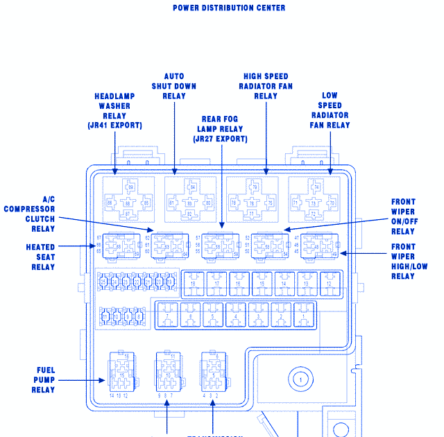 2001 Sebring Fuse Box Diagram