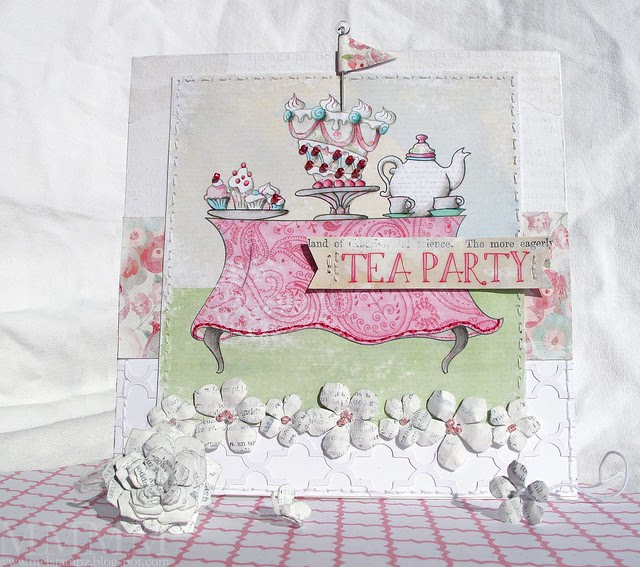 1 The Paper Shelter - tea party card - mel stampz