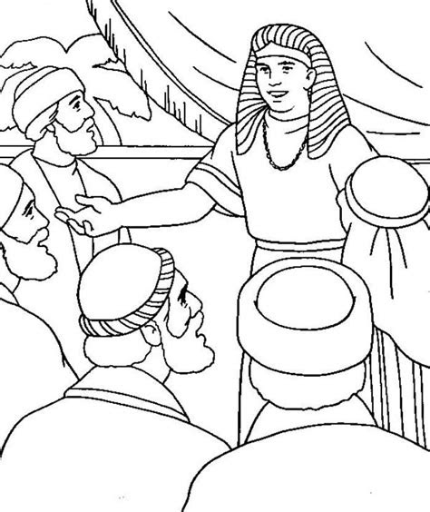 Coloring Pages For Joseph And His Brothers - Learn to Color