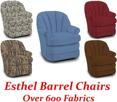Esthel Barrel Chair Casters - RATTAN DINING CHAIRS