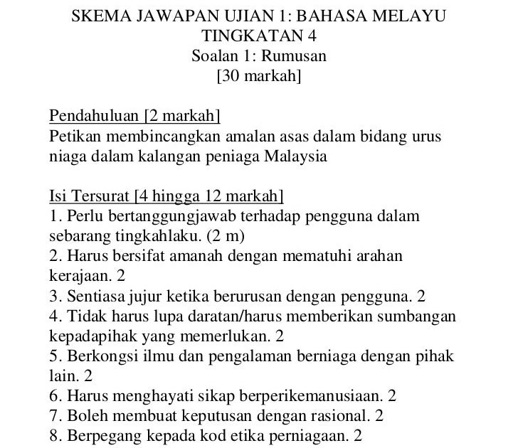 Soalan Ujian Mac Bahasa Melayu Pemahaman Tahun 5 - Kecemasan k