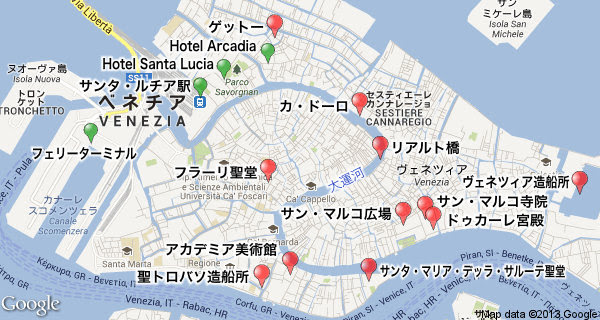 ベニス地図
