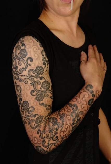 Negative Space Tattoo Background Filler Designs - Best Tattoo Ideas