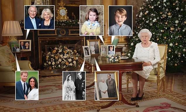 Queen's speech features Meghan Markle portrait