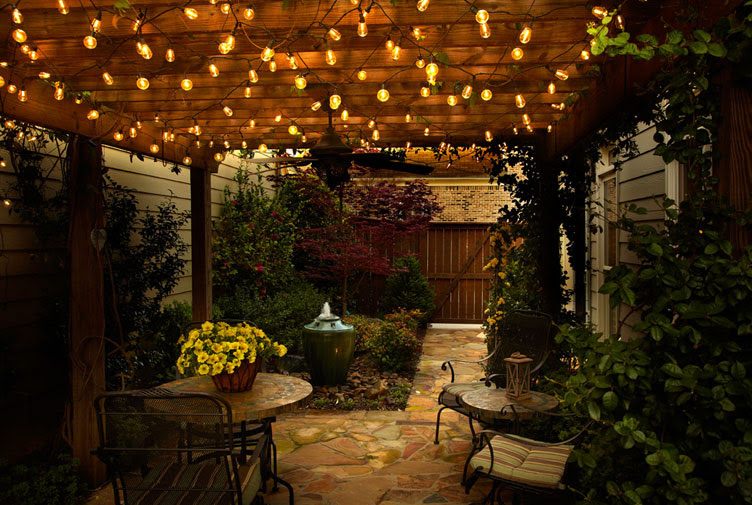 Cafe Style LED String Light Set - 25 Lights 20 Feet - End To End