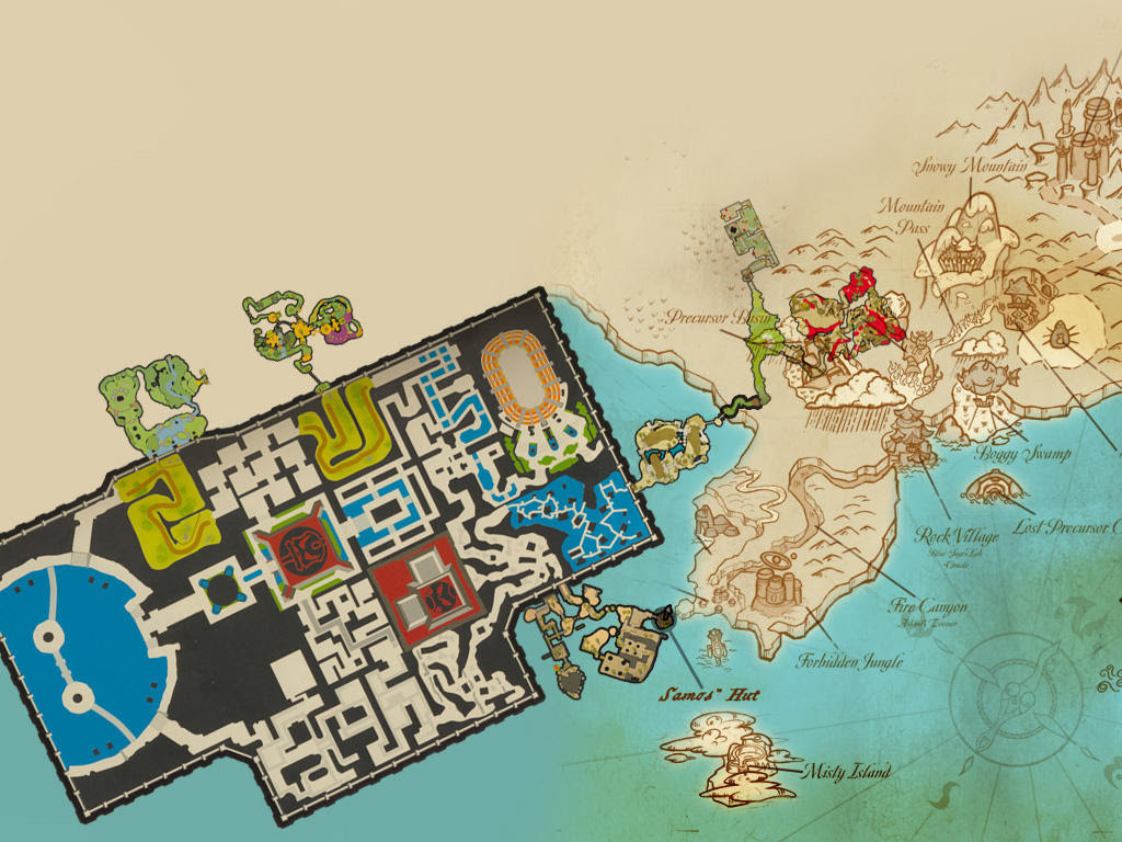 Jak And Daxter World Map | Zip Code Map