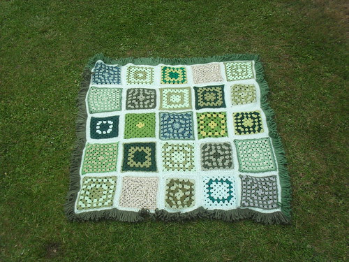SIBOL 67. 'Two Tone Green Grannies'. 'Please add note if you see your Square!'.