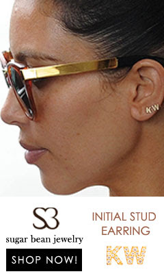Sugar Bean Jewelry - initial Stud Earring