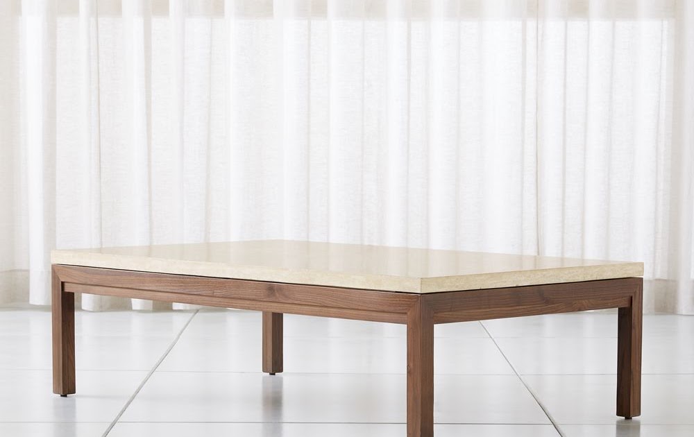 Parsons Coffee Table Crate And Barrel - Parsons Concrete Top Dark Steel