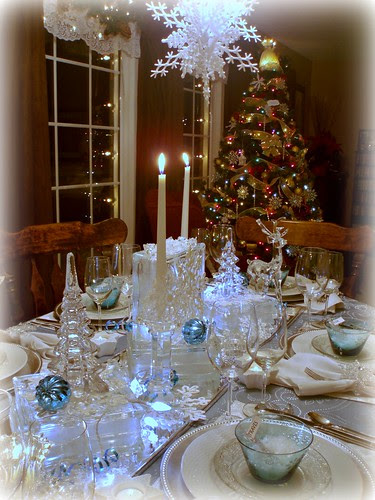 Dining Delight: Snowflakes & Ice