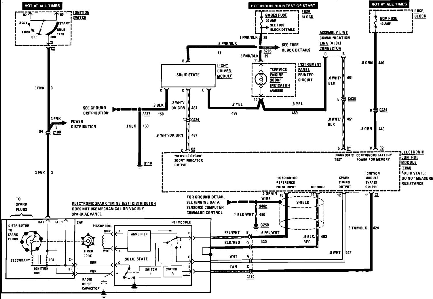 1986 Toyotum Ignition Switch Wiring