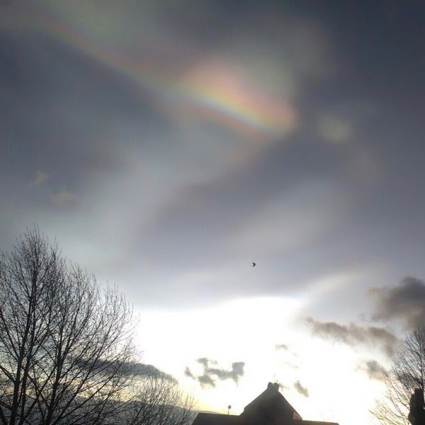  Nacreous clouds over Dublin on February 1, 2016, posted to EarthSky Facebook by Q Del Moral.