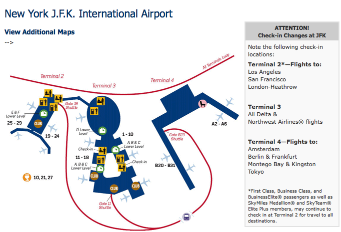 Map Of Jfk Terminal 4 World Map