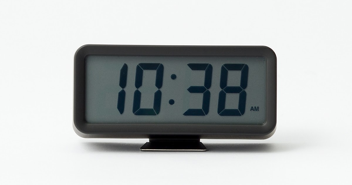 Muji Clocks : Using two hands or a digital format, the time is usually