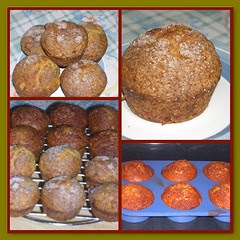 MUFFINS INTEGRALES DE MANZANA, NUECES Y CANELA