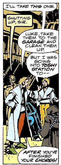 'Oh, zip it, Luke. We know you were going to play Scrabulous all afternoon on Spacebook.' Star Wars comics