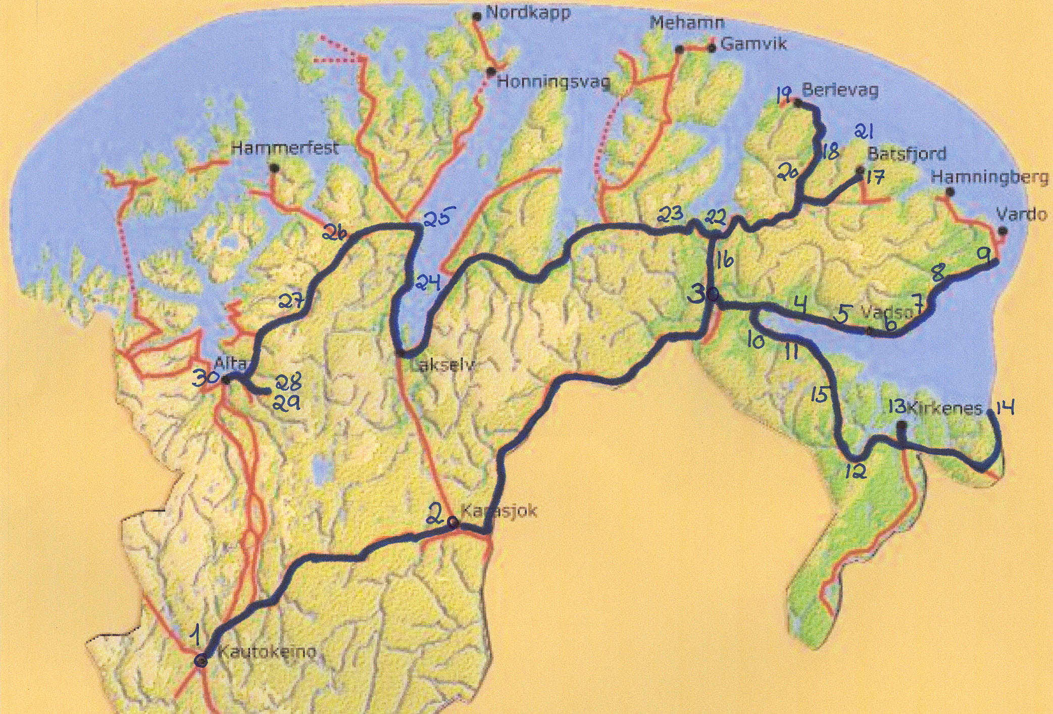 Kart Over Nordkalotten | Kart