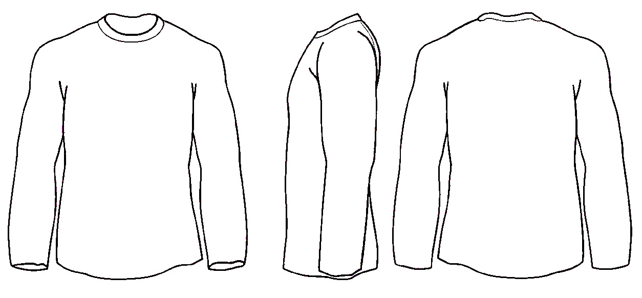 Free Long Sleeve Shirt Template