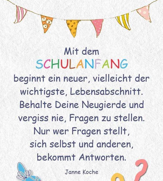 Lustiger Spruch Zum Schulanfang DE Spruch
