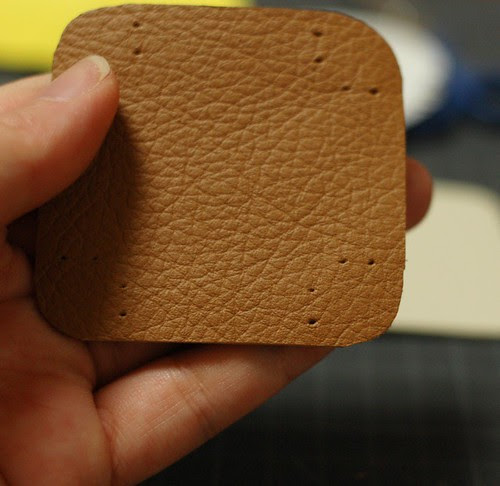 How to make a leather bottom pincushion 4