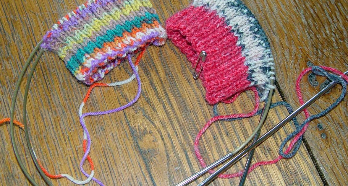 Knit me a river 2 Socks on 2 Circular Needles